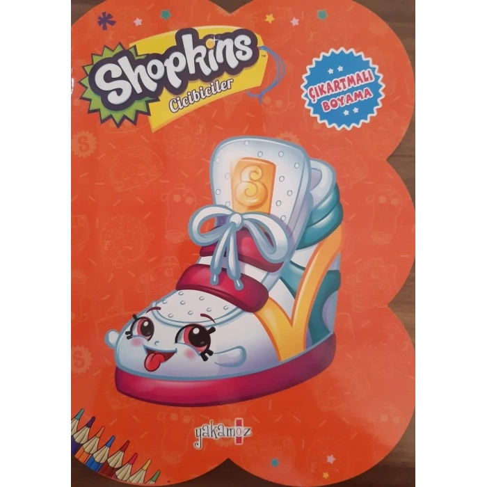SHOPKİNS ÇIKARTMALI BOYAMA KOYU TURUNCU - YAKAMOZ