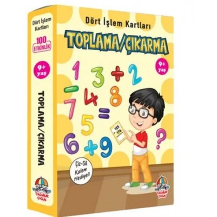 TOPLAMA ÇIKARMA 9+ DÖRT İŞLEM KARTLARI - YAĞMUR