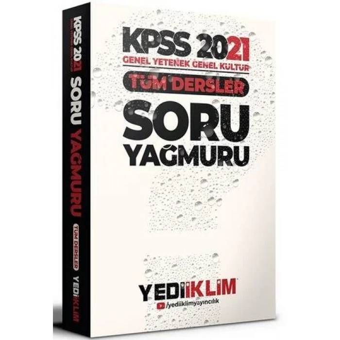 YEDİİKLİM KPSS SORU YAĞMURU TÜM DERSLER