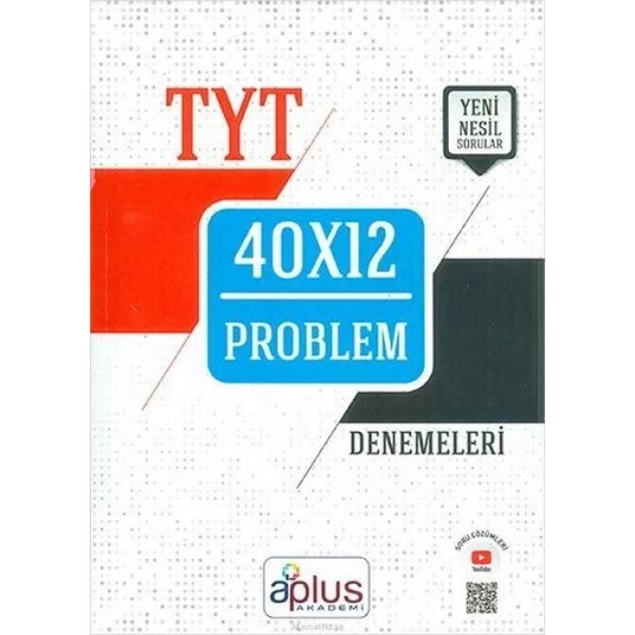 A PLUS TYT PROBLEM DENEMELERİ