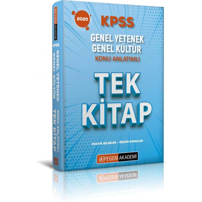 PEGEM KPSS GKGY TEK KİTAP KONU ANLATIMLI 2020