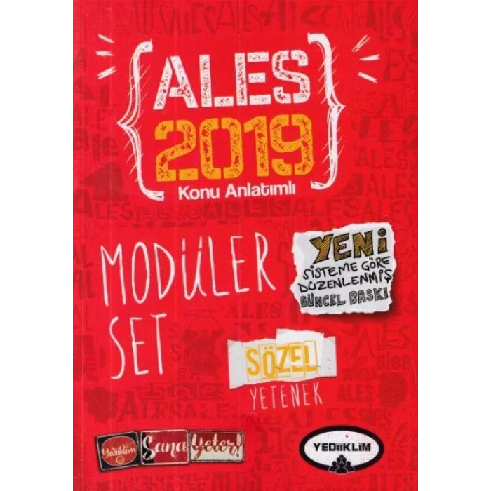 YEDİİKLİM ALES KONU ANLATIMLI MODÜLER SET 2019