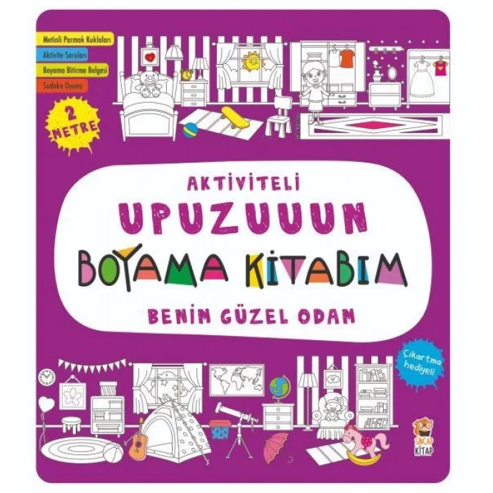 AKTİVİTELİ UPUZUN BOYAMA KİTABIM BENİM GÜZEL ODAM