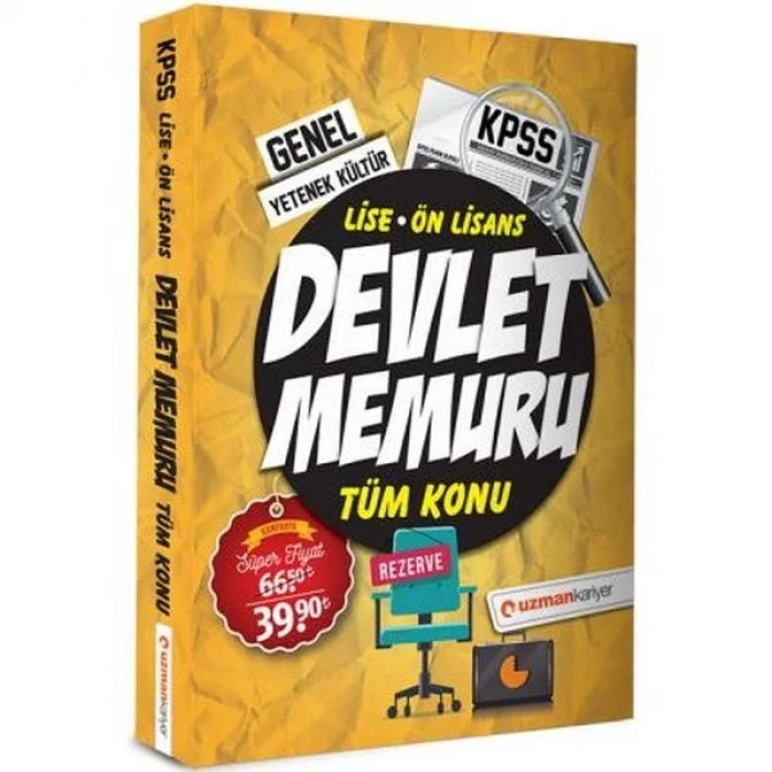 UZMAN KARİYER KPSS LİSE ÖN LİSANS GY GK TÜM KONU