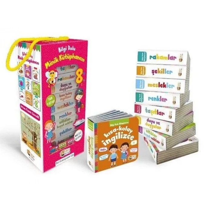 BİLGİ DOLU MİNİK KÜTÜPHANEM PEMBE KUTU -SİNCAP