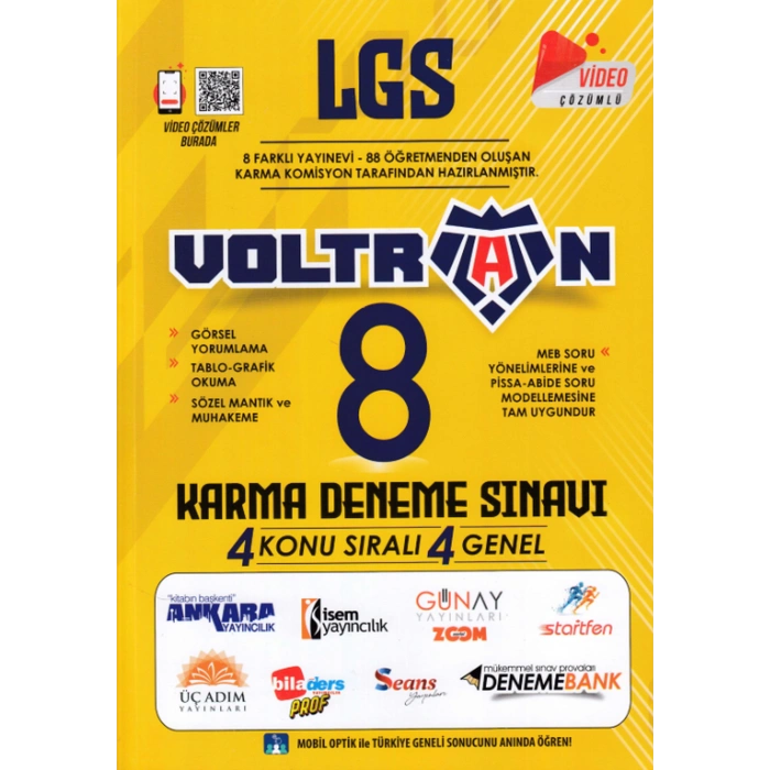 VOLTRAN LGS 8 KARMA DENEME SINAVI YARDIMCI