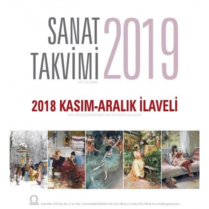 Sanat Takvimi 2019 Masa Takvimi