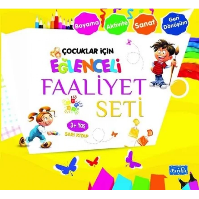 EĞLENCELİ FAALİYET SETİ 3+ YAŞ SARI KİTAP - PARILTI