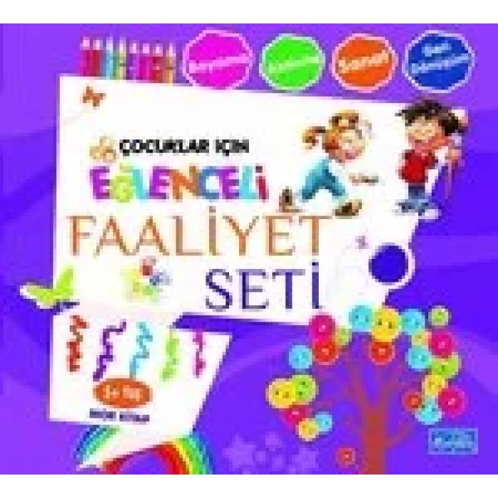 EĞLENCELİ FAALİYET SETİ 5+ YAŞ MOR KİTAP - PARILTI