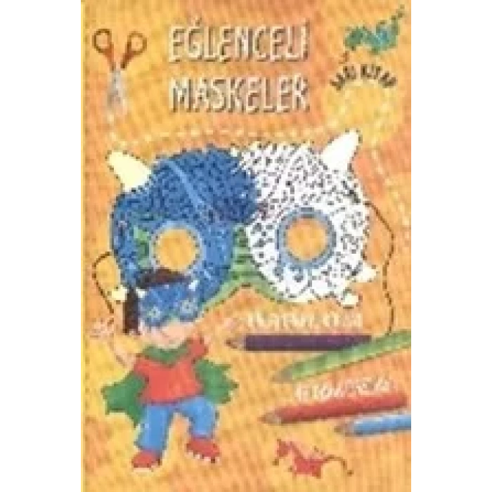 EĞLENCELİ MASKELER SARI KİTAP - PARILTI