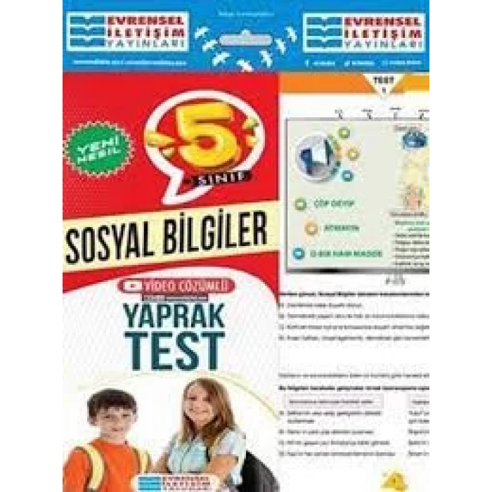 EVRENSEL 5.SINIF SOSYAL YAPRAK TEST