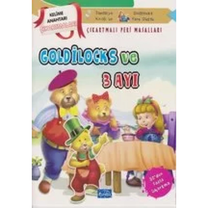 GOLDİLOCKS VE 3 AYI KELİME ANAHTARI ÇIKARTMALI
