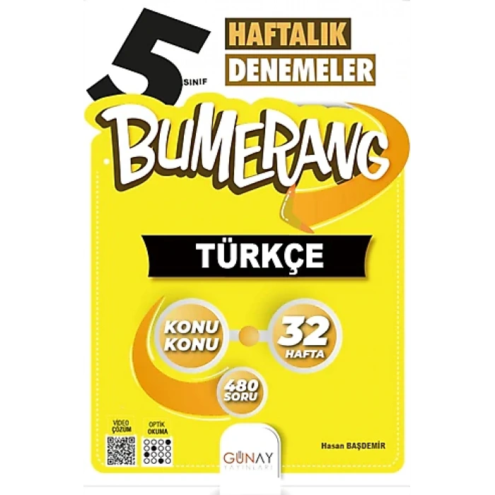 GÜNAY 5.SINIF BUMERANG TÜRKÇE DENEME 32 HAFTA