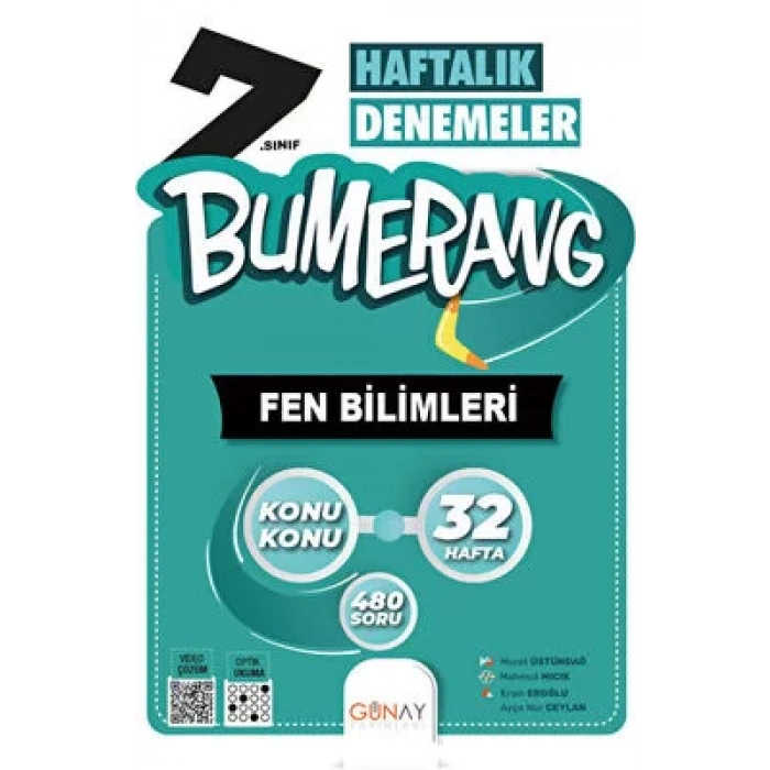 GÜNAY 7.SINIF BUMERANG FEN DENEME 32 HAFTA