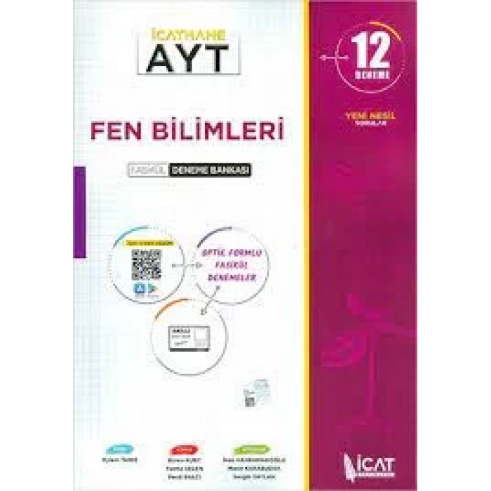 İCAT 12Lİ AYT FEN BİLİMLERİ DENEME BANKASI