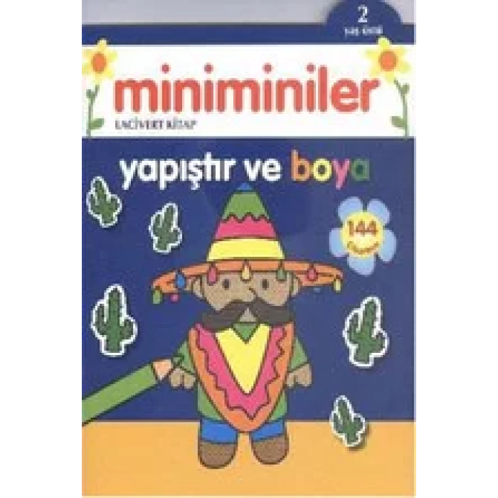 MİNİMİNİLER YAPIŞTIR VE BOYA LACİVERT KİTAP-PARILT