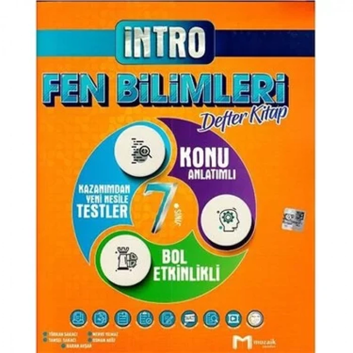MOZAİK 7.SINIF İNTRO DEFTER FEN BİLM.  SORU BANKASI