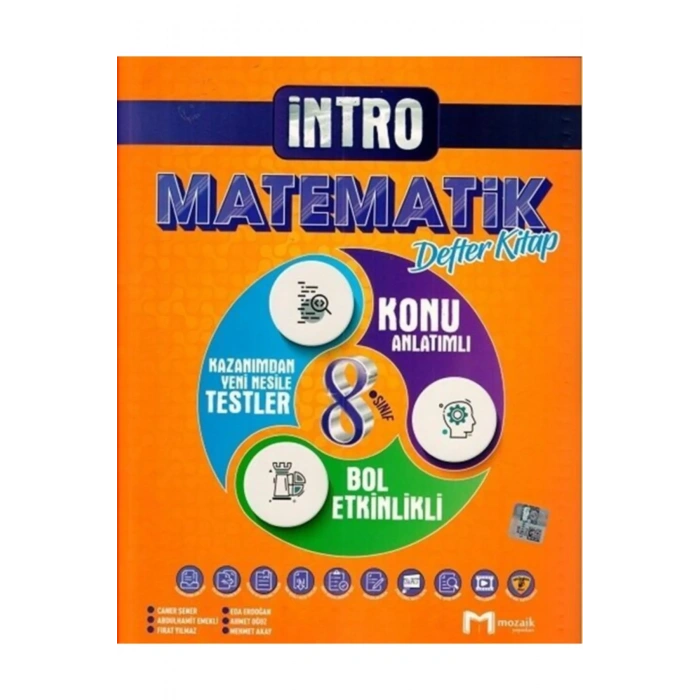 MOZAİK 8.SINIF İNTRO DEFTER MATEMATİK  SORU BANKASI