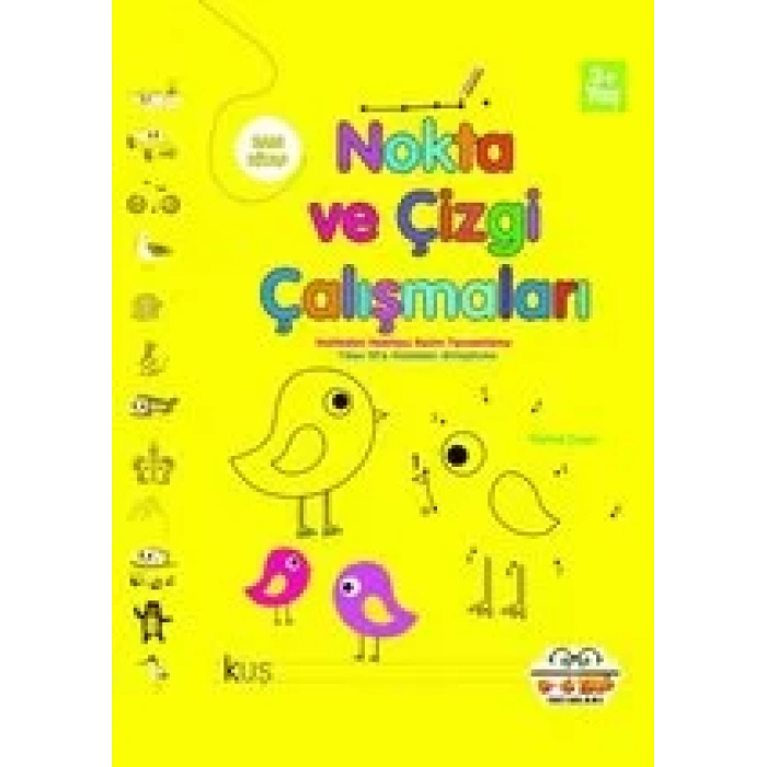 NOKTA VE ÇİZGİ ÇALIŞMALARI SARI KİTAP - 0-6 YAŞ