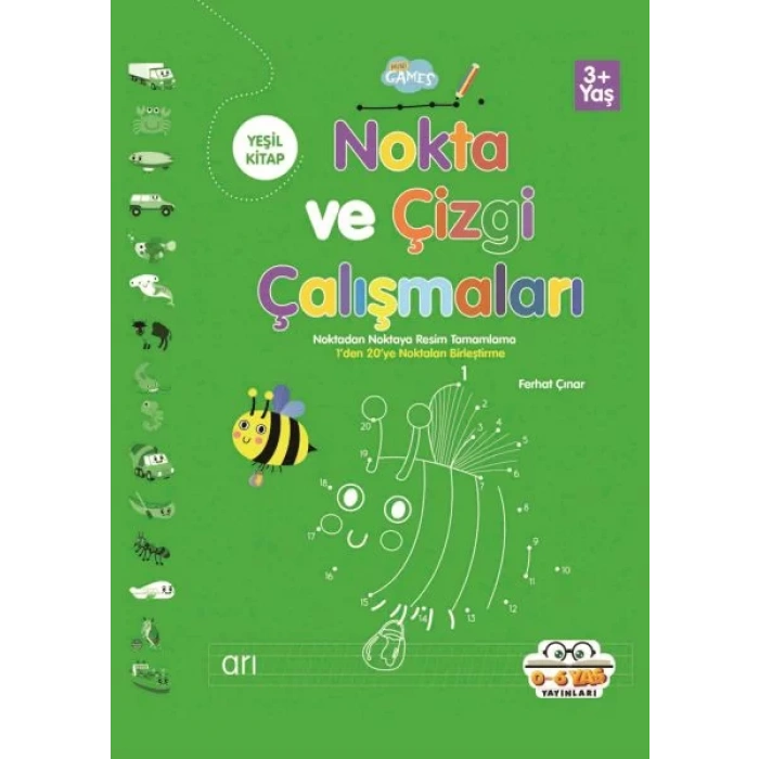 NOKTA VE ÇİZGİ ÇALIŞMALARI YEŞİL KİTAP - 0-6 YAŞ