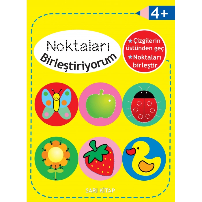 NOKTALARI BİRLETİRİYORUM 4 YAŞ SARI KİTAP - PARILTI