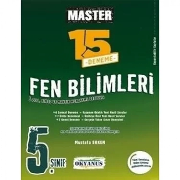 OKYANUS 5.Sınıf Master 15 Fen Bilimleri Denemesi