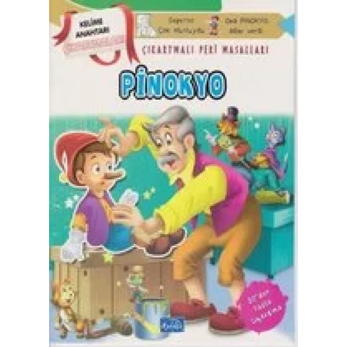 PİNOKYO KELİME ANAHTARI ÇIKARTMALI- PARILTI