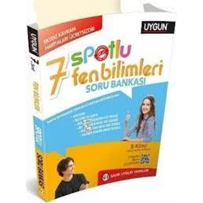 SADIK UYGUN 7.SINIF YENİ SPOTLU FEN BİLİMLERİ SORU BANKASI + KAVRAM HARİTALARI