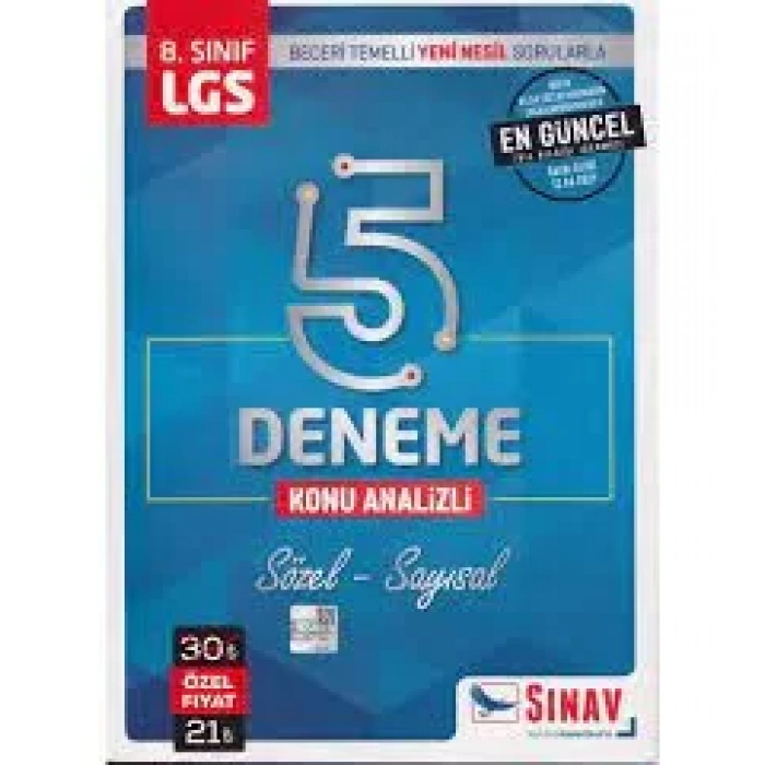 SINAV 8.SINIF 5 DENEME KONU ANALİZLİ