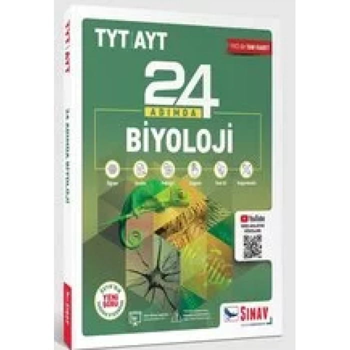 SINAV TYT AYT BİYOLOJİ 24 ADIMDA KONU ANLATIMLI S.