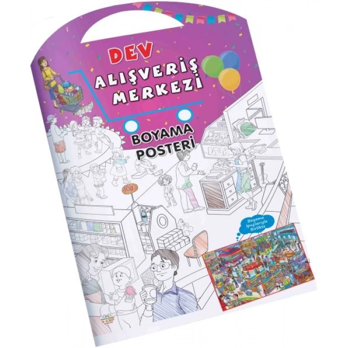 ALIŞVERİŞ MERKEZİ - DEV BOYAMA POSTERİ -