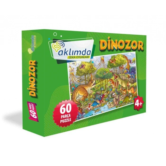 DİNOZOR - 60 PARÇA PUZZLE - AKLIMDA ZEKA