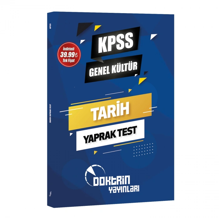 DOKTRİN KPSS TARİH YAPRAK TEST