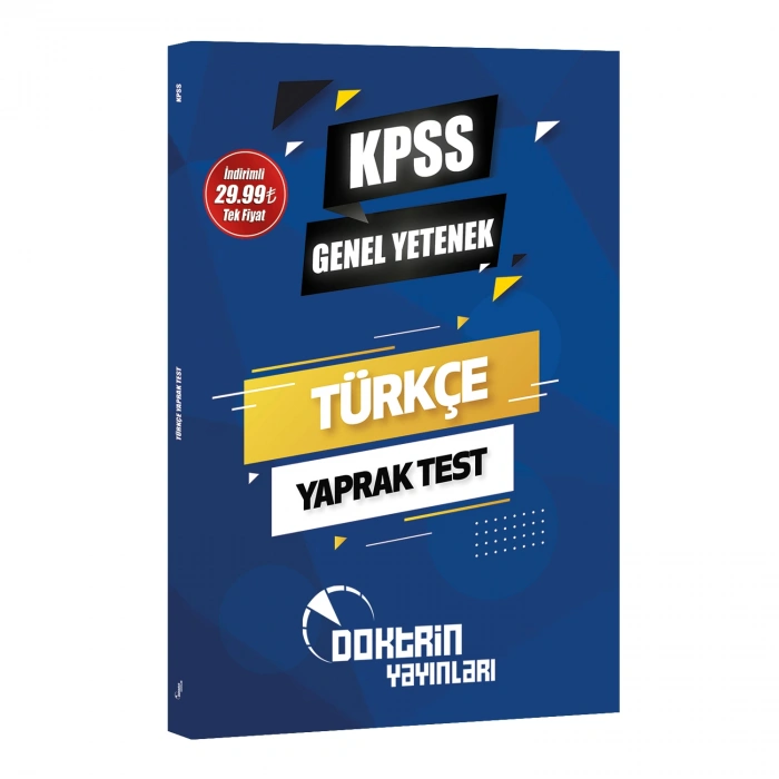 DOKTRİN KPSS TÜRKÇE YAPRAK TEST