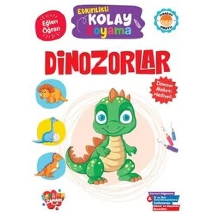 Etkinlikli Kolay Boyama - Dinozorlar - KOLONİ