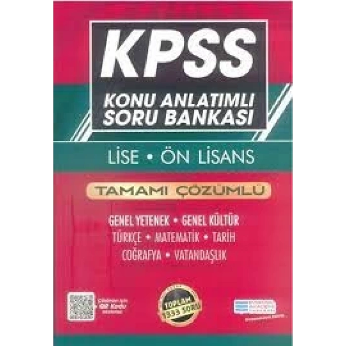 EVRENSEL KPSS LİSE ÖNLİSANS KONU ANLATIMLI SORU BANKASI 2024