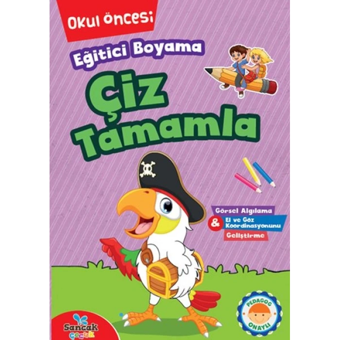 KOLONİ Eğitici Boyama Çiz Tamamla