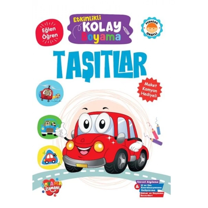 KOLONİ Etkinlikli Kolay Boyama – Taşıtlar