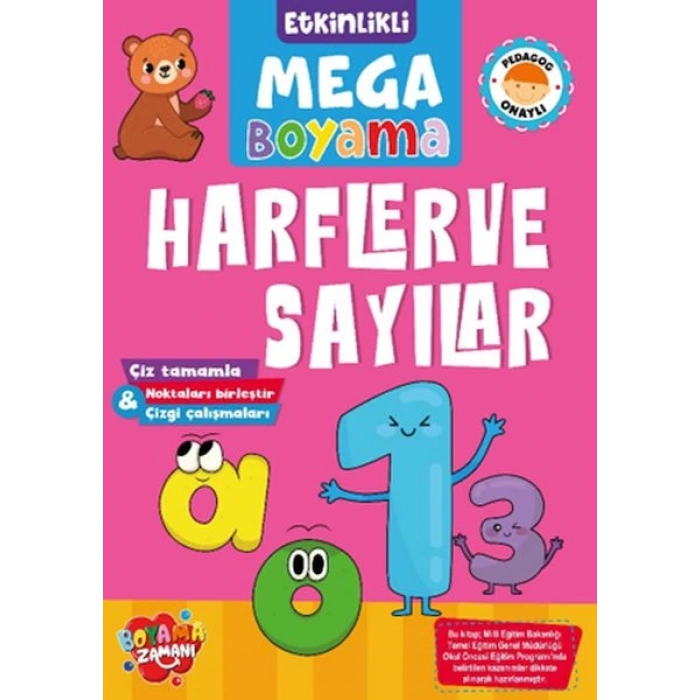 KOLONİ Etkinlikli Mega Boyama - Harfler Ve Sayılar