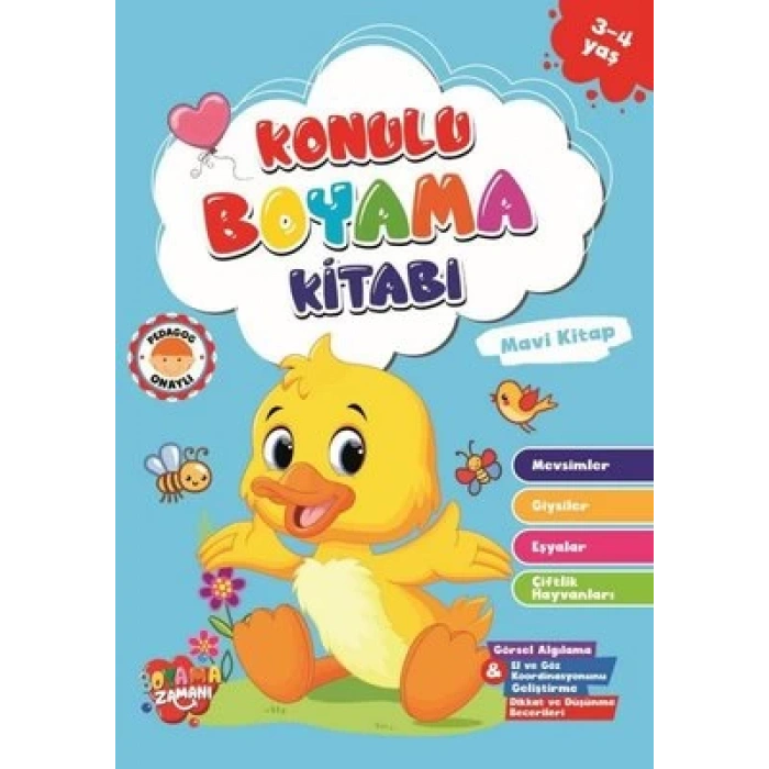 KOLONİ Konulu Boyama - Mavi Kitap (3-4 Yaş)