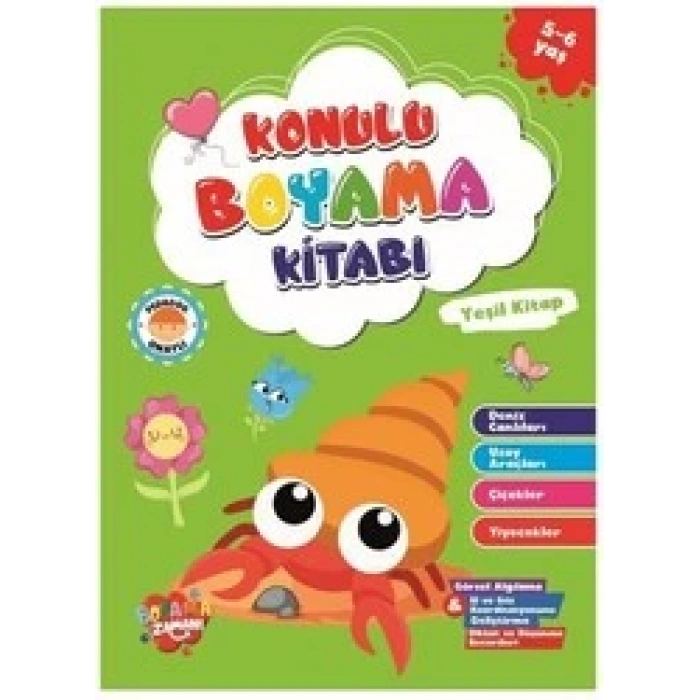 KOLONİ Konulu Boyama - Yeşil Kitap (5-6 Yaş)