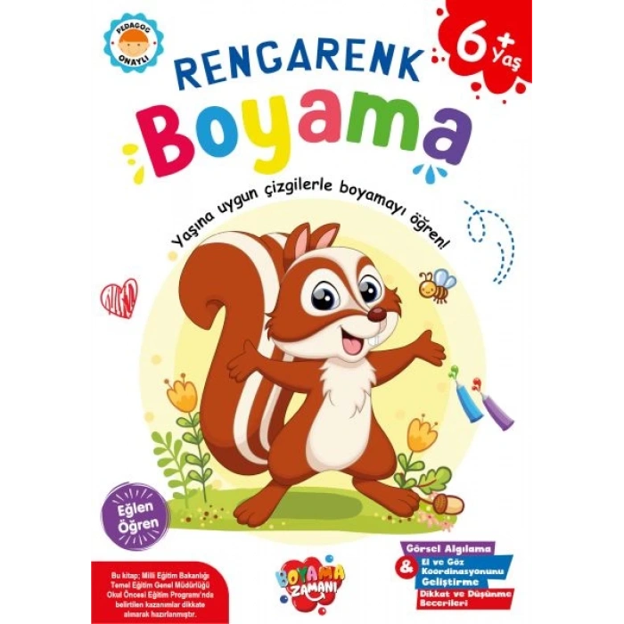 KOLONİ Rengarenk Boyama 6 Yaş