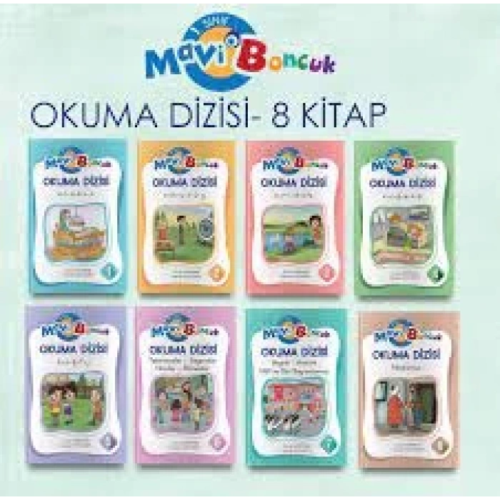 MAVİ BONCUK 1.SINIF OKUMA DİZİSİ (8 KİTAP)