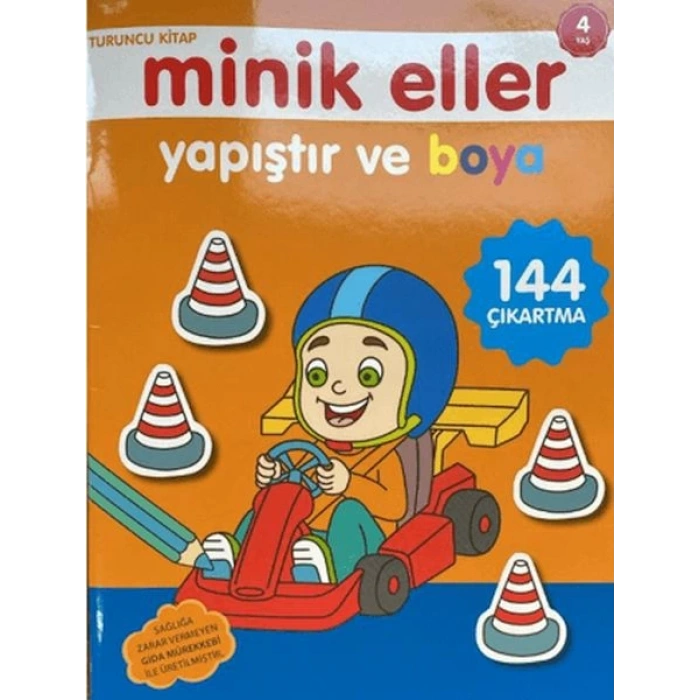 Minik Eller Yapıştır Ve Boya Turuncu Kitap 0-6 Yaş Yayınları