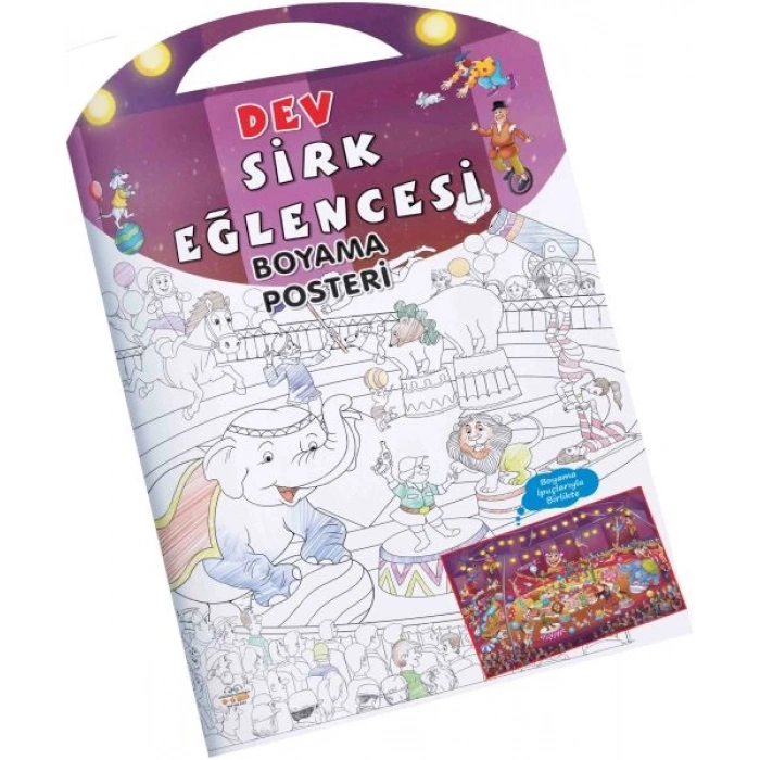 SİRK EĞLENCESİ - DEV BOYAMA POSTERİ -