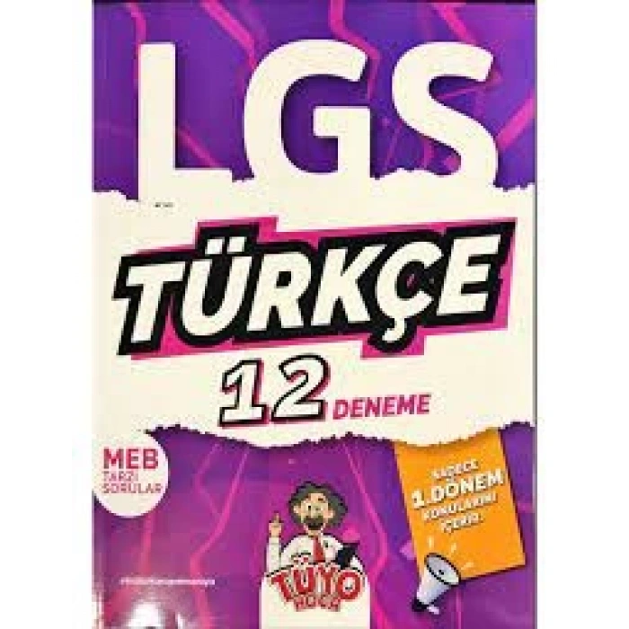 TÜYO HOCA 8.SINIF TÜRKÇE 1.DÖNEM 12 Lİ DENEME