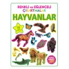 HAYVANLAR RENKLİ EĞLENCELİ ÇIKARTMALAR - PARILTI