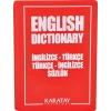 KARATAY İNGİLİZCE TÜRKÇE SÖZLÜK PLASTİK KIRMIZI