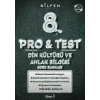 8. SINIF PRO&TEST DİN KÜLTÜRÜ VE AHLAK BİLGİSİ SORU BANKASI