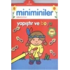 MİNİMİNİLER YAPIŞTIR VE BOYA KIRMIZI KİTAP-PARILTI